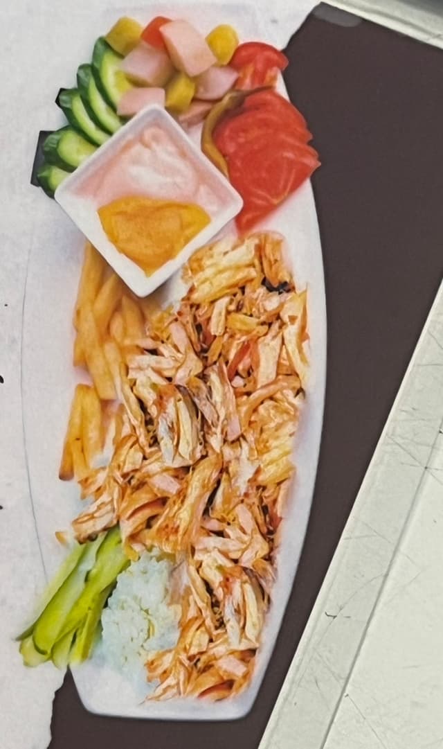 Shawarma med ris